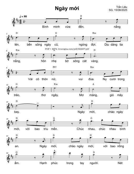 Ngày mới - Trần Liêu