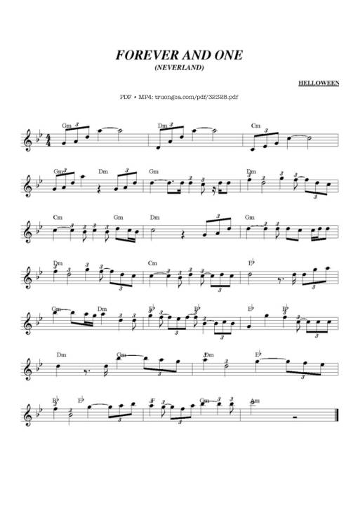 Forever and one - Helloween