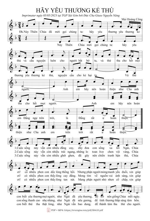 Hãy Yêu Thương Kẻ Thù