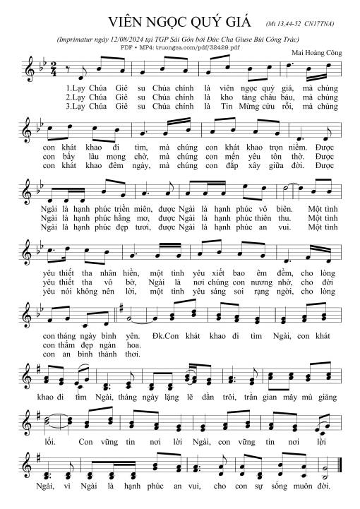 Sheet PDF of Viên Ngọc Quý Giá