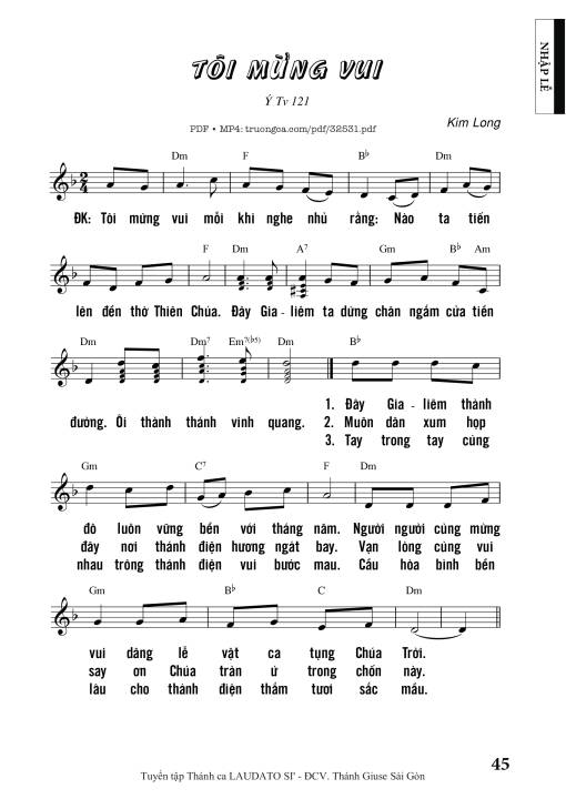 Tôi Mừng Vui - Kim Long