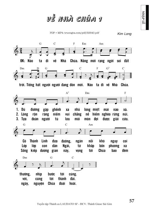 Về Nhà Chúa 1 - Kim Long