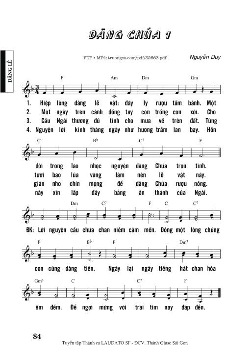 Dâng Chúa 1 - Nguyễn Duy