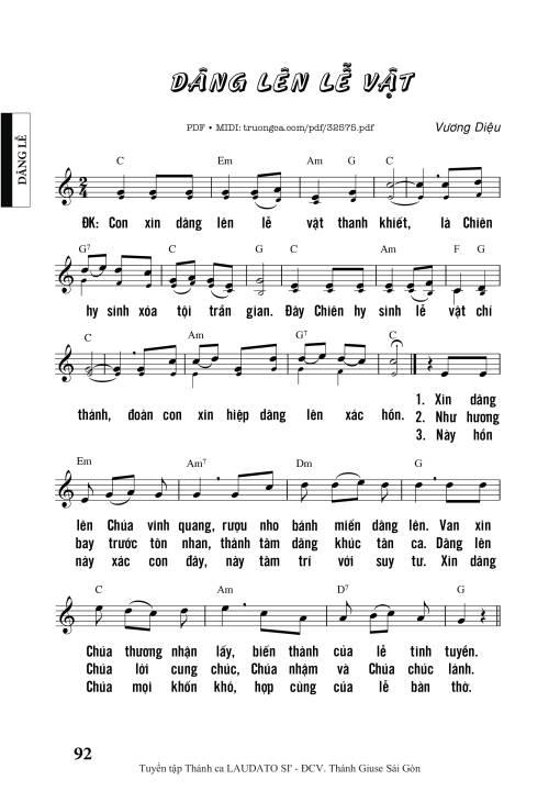 Dâng Lên Lễ Vật