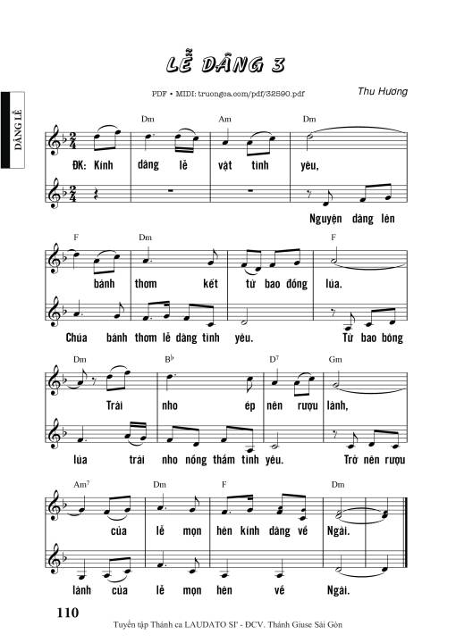 Lễ Dâng 3 - Thu Hương