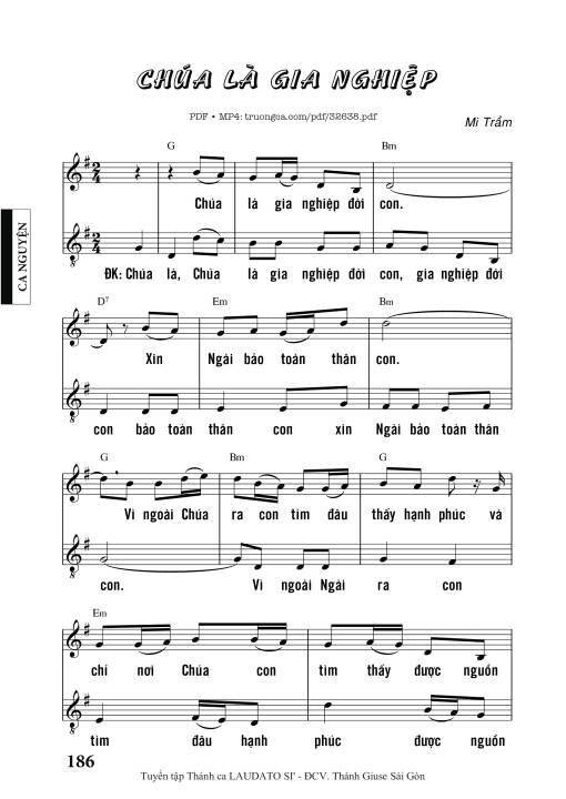 Sheet PDF of Chúa Là Gia Nghiệp