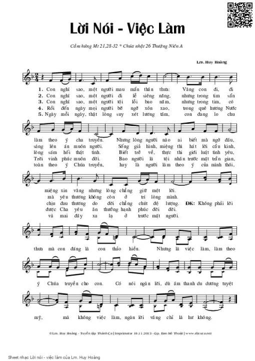 Lời nói - việc làm