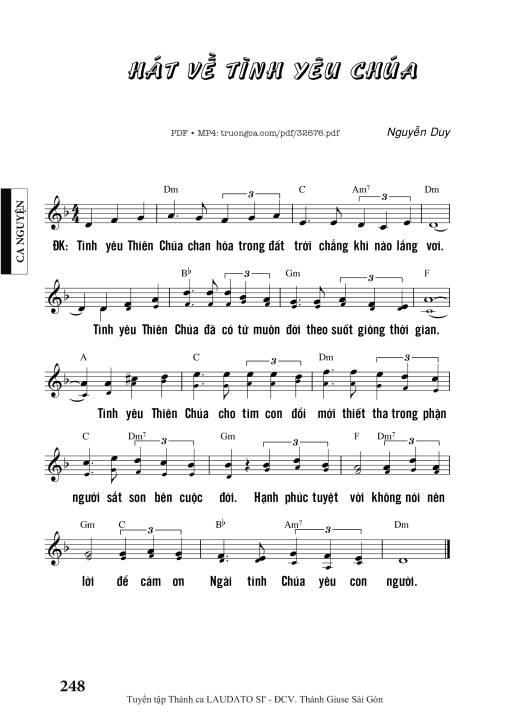 Hát Về Tình Yêu Chúa