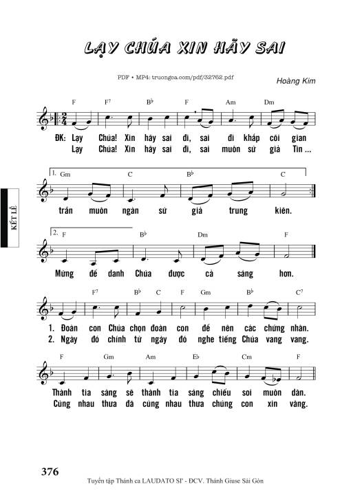 Lạy Chúa Xin Hãy Sai