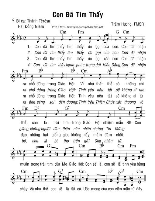 Con Đã Tìm Thấy