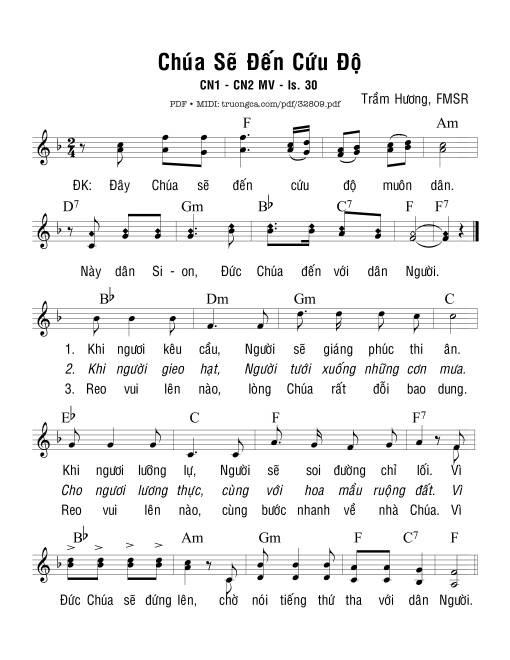 Chúa Sé Đến Cứu Độ