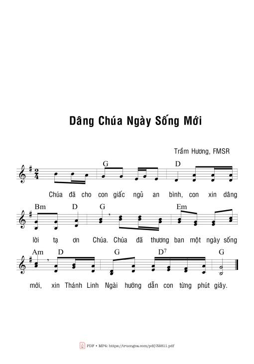 Dâng Chúa Ngày Sống Mới