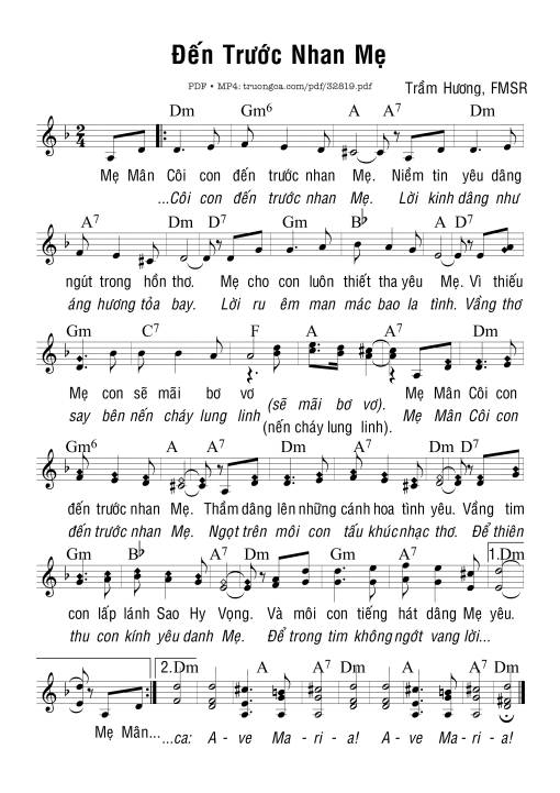 Đến Trước Nhan Mẹ