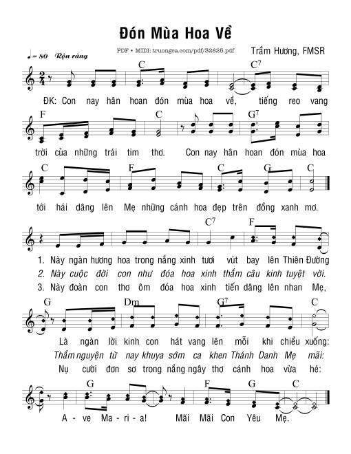 Đón Mùa Hoa Về - Trầm Hương