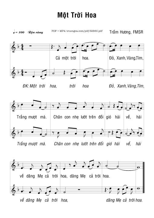 Một Trời Hoa - Trầm Hương