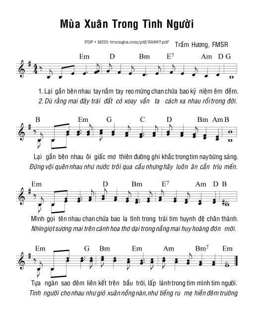 Mùa Xuân Trong Tình Người