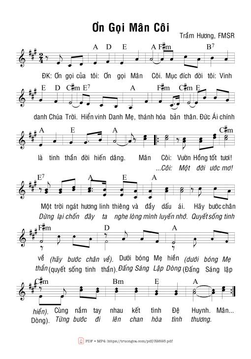 Ơn Gọi Mân Côi - Trầm Hương