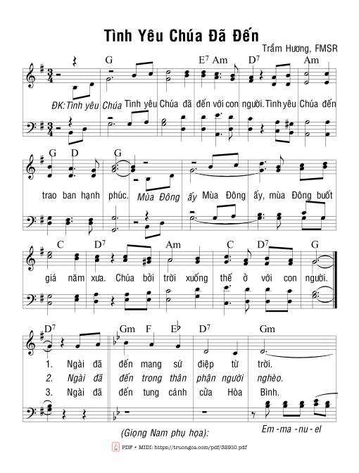 Tình Yêu Chúa Đã Đến