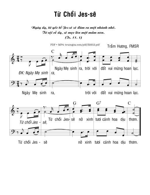 Từ Chồi Jes-Sê - Trầm Hương