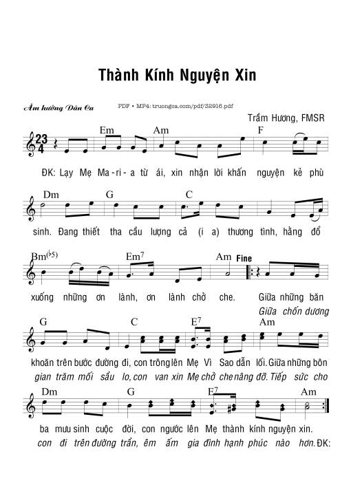 Thành Kính Nguyện Xin