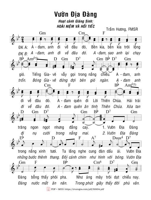 Sheet PDF of Vườn Địa Đàng