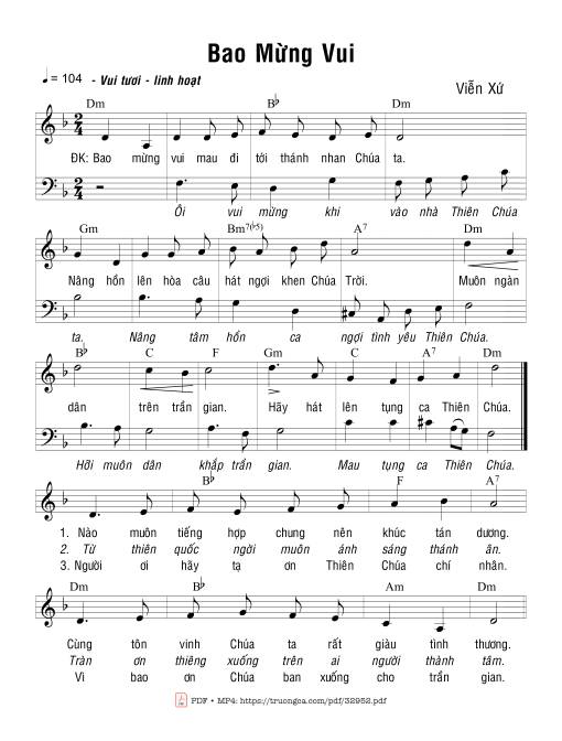 Bao Mừng Vui - Viễn Xứ