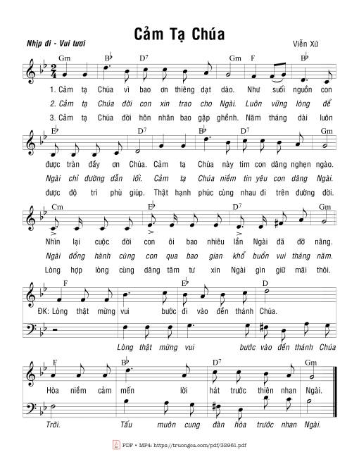 Cảm Tạ Chúa - Viễn Xứ