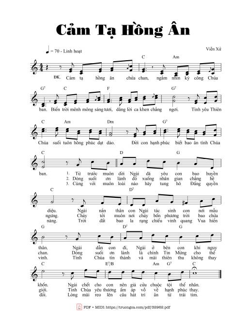 Cảm Tạ Hồng Ân