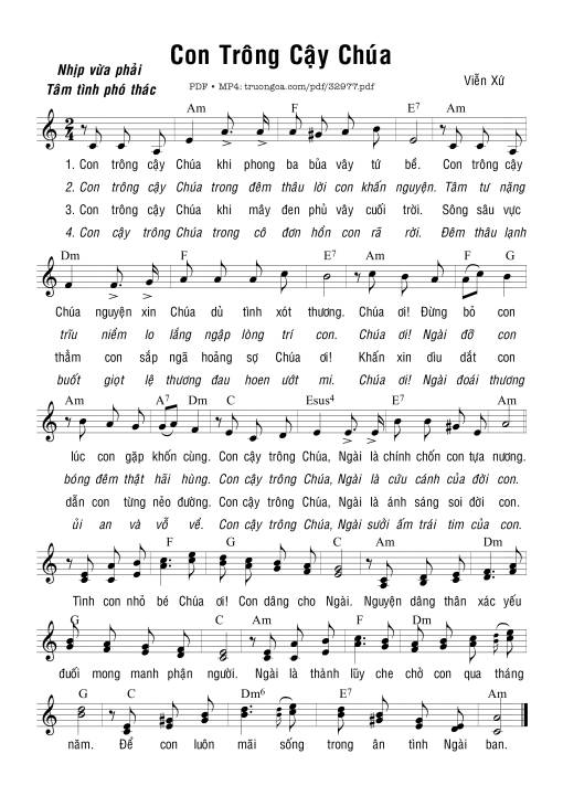 Con Trông Cậy Chúa