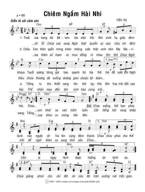 Sheet PDF of Chiêm Ngắm Hài Nhi