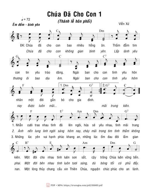 Chúa Đã Cho Con 1