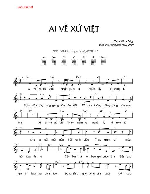 Ai trở về xứ việt