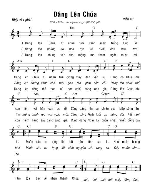 Dâng Lên Chúa - Viễn Xứ