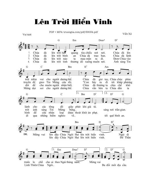 Lên Trời Hiển Vinh