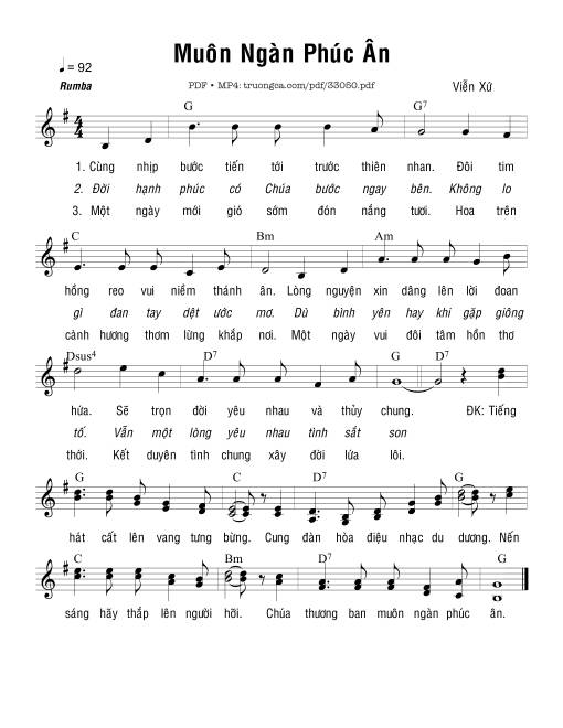Sheet PDF of Muôn Ngàn Phúc Ân