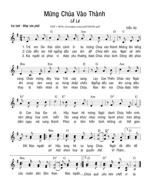 Mừng Chúa Vào Thành