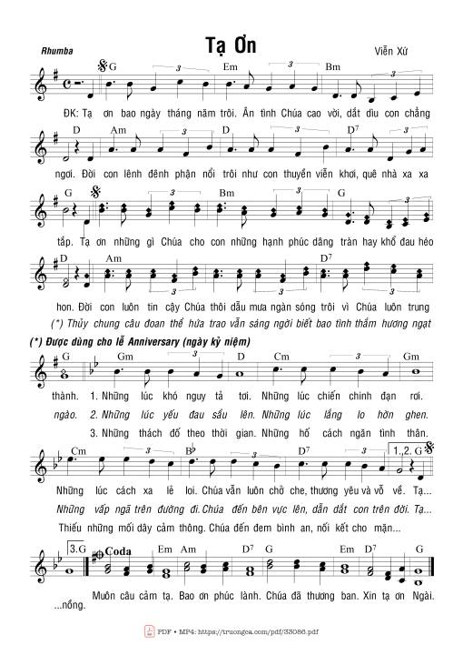 Tạ Ơn - Viễn Xứ