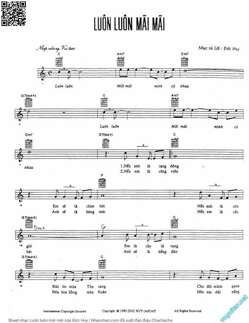 Sheet PDF of Luôn luôn mãi mãi