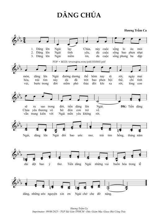 Dâng Chúa - Hương Trầm Ca