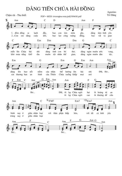 Dâng Tiến Chúa Hài Đồng