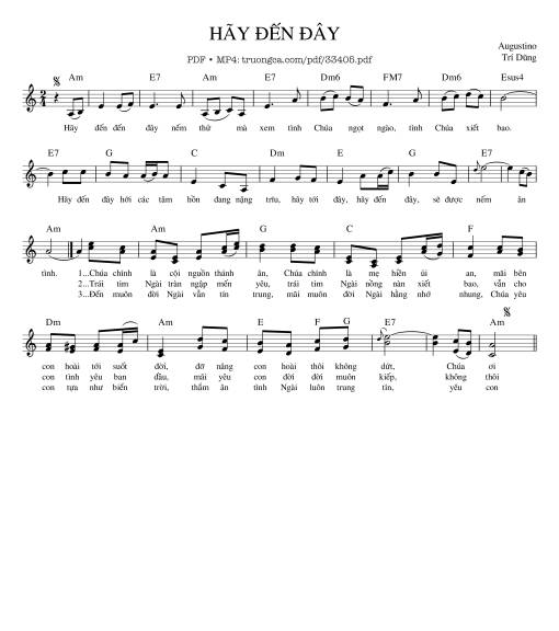Hãy Đến Đây - Agustino Trí Dũng