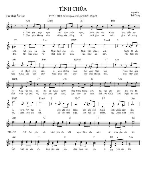 Tình Chúa - Agustino Trí Dũng