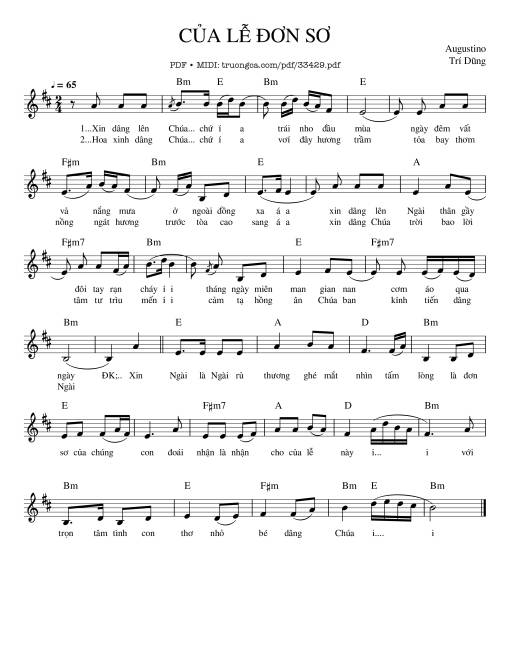 Của Lễ Đơn Sơ