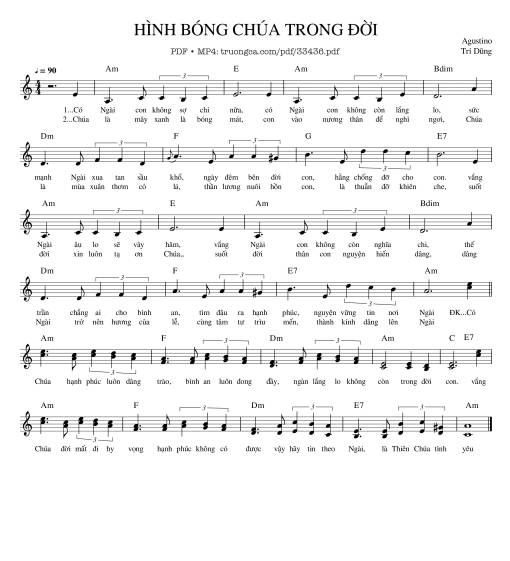 Hình Bóng Chúa Trong Đời