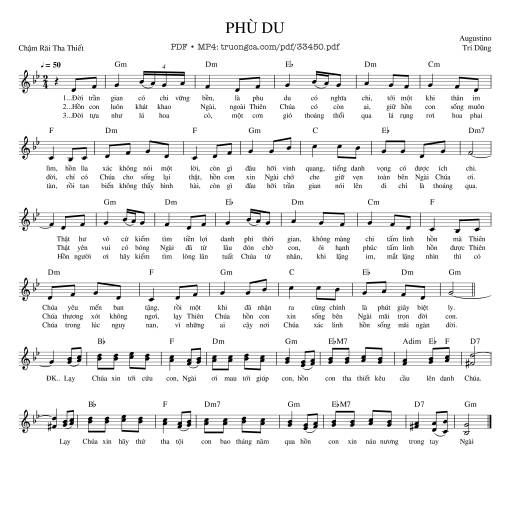 Phù Du - Agustino Trí Dũng