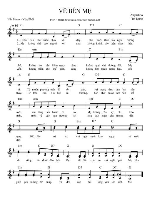 Về Bên Mẹ - Agustino Trí Dũng