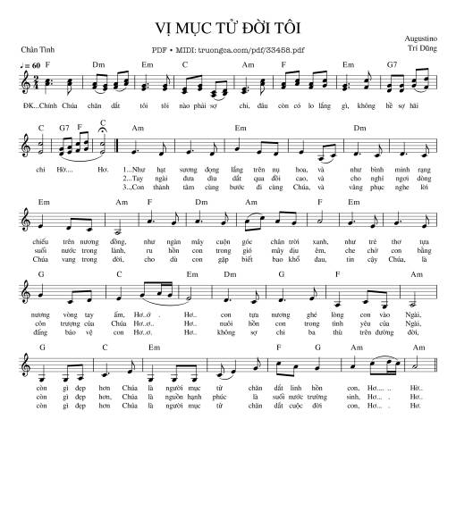 Vị Mục Tử Đời Tôi