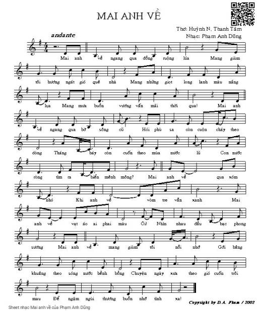 Mai anh về - Phạm Anh Dũng