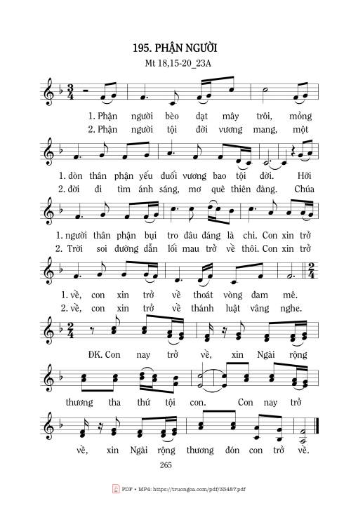 Phận Người - Mi Trầm