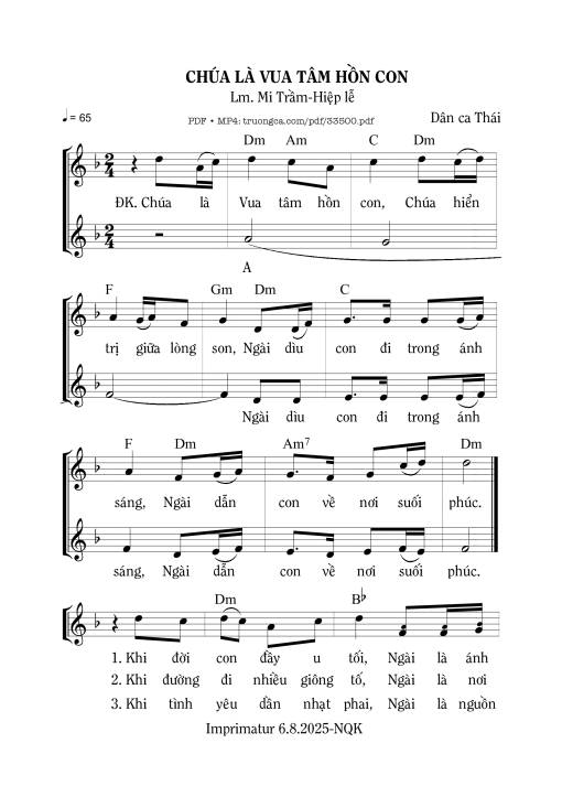 Chúa Là Vua Tâm Hồn Con